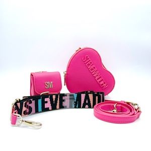 Steve Madden heart shaped crossbody purse
